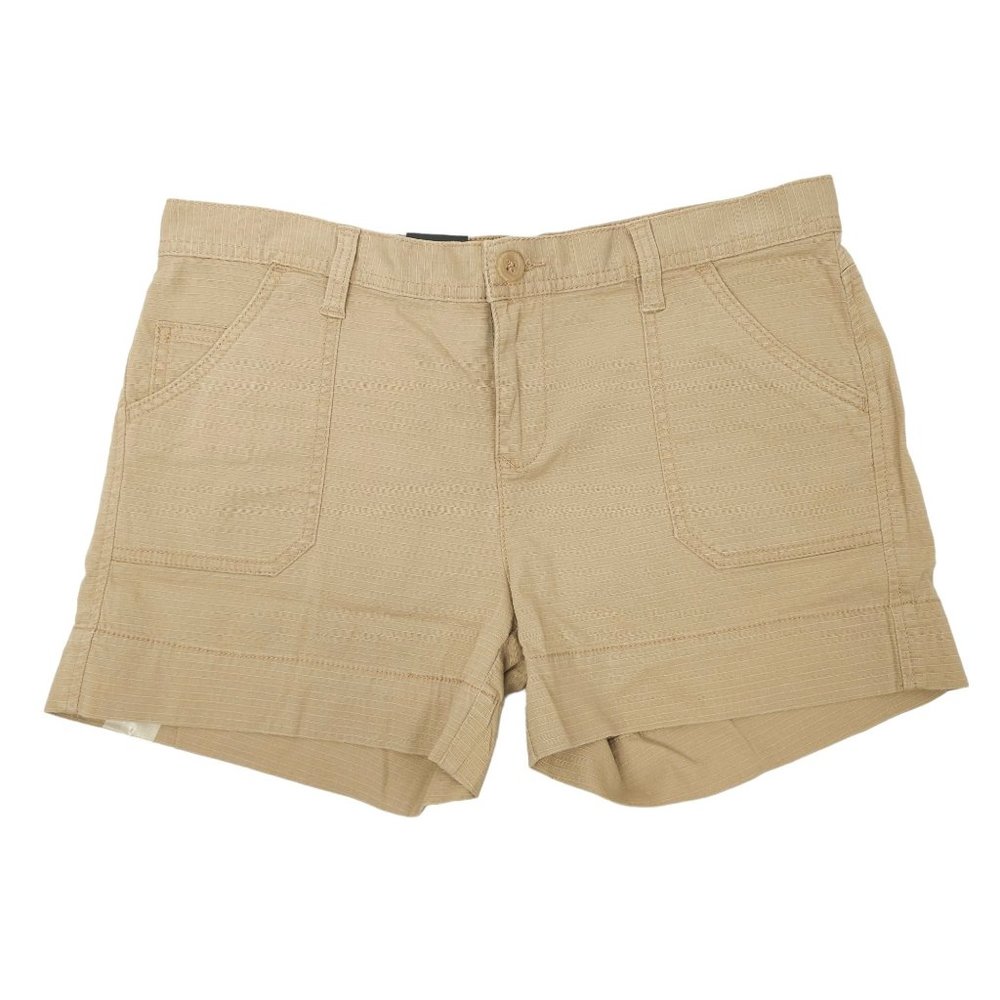 Calvin Klein Jeans Beach Tan Shorts Womens Size 8 Cotton Blend Mid Rise New